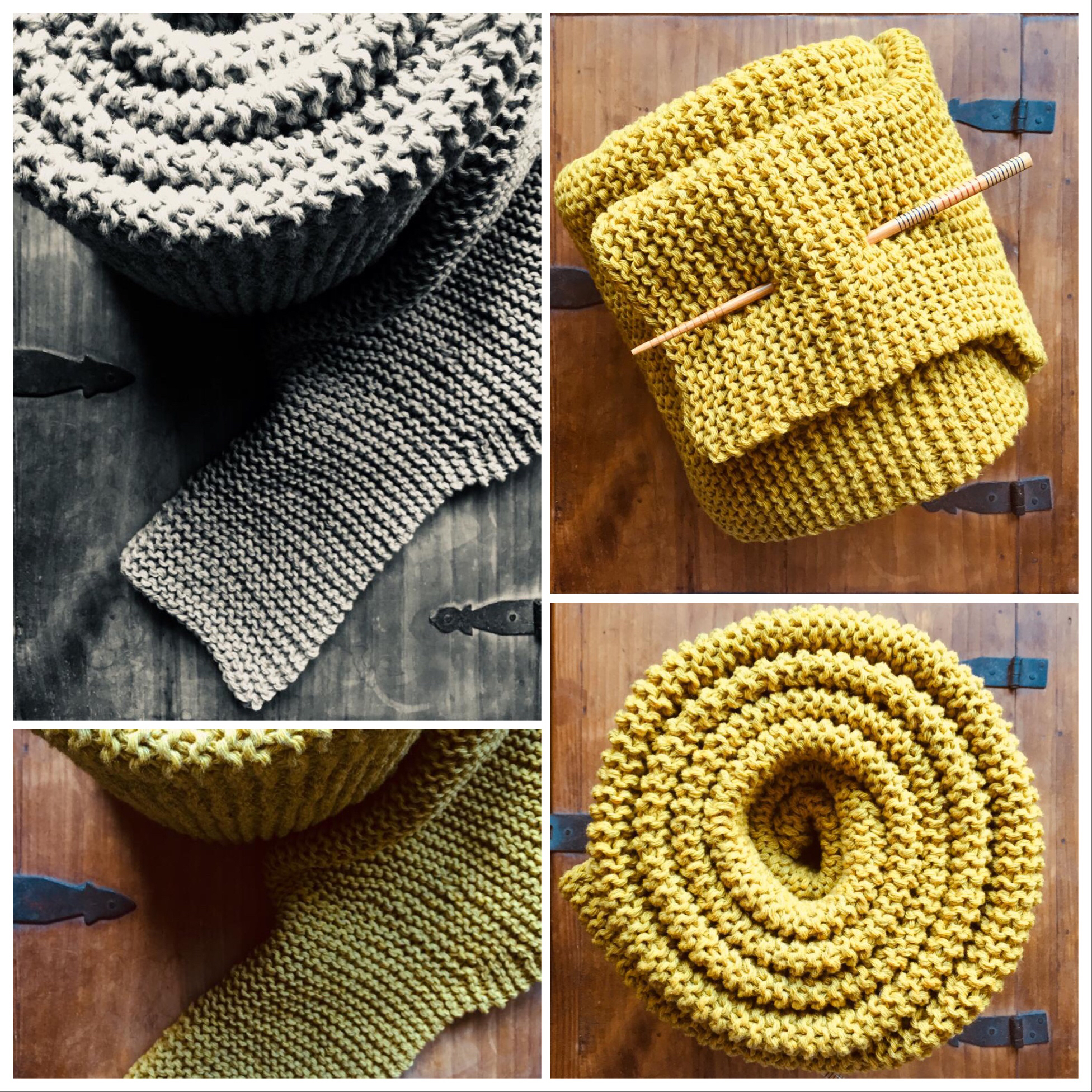 Schalpullover 'escargot jaune' aus Lang Yarns Yak